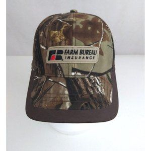 Farm Bureau Insurance Camo Adjustable Trucker Baseball Cap
